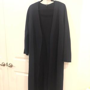 COS collarless Wool Long Coat, xs